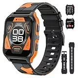 Smartwatch Damen Herren mit Telefonfunktion ,1,83'' HD-Display aktivitätstracker fitness tracker uhr mit Schlafmonitor blutdruckmessung 100+ Sportmodi, Sportuhr fitnessuhr kompatibel mit Android ios