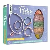 TOPP Perlen-Schmuckset - Sweet Flowers: Anleitung und Material für fünf Schmuckstücke in zarten Farben, White