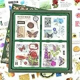 643 Stück/100 Blatt Scrapbooking Sticker，Scrapbook Zubehör丨Scrapbook Stickers Set Sticker Bullet Journal für Scrapbook,Bullet Journal Zubehör,Journaling Zubehör usw