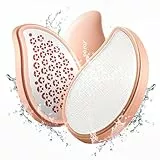 BEZOX 3in1 Nano Glas Hornhautentferner & Edelstahl Hornhautfeile - Hochwirksame Hornhauthobel für samtweiche Füsse - Hornhautraspel Für Hornhautentferner Starke Hornhaut Tote Haut Fuß Schaber