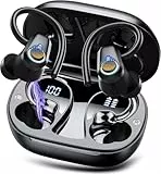 Poounur Bluetooth Kopfhörer Sport, 2025 Neue In Ear Kopfhörer Kabellos Bluetooth 5.3 mit 4 ENC Noise Cancelling Mikrofon