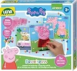 Lena® Bastelspaß Peppa Pig – Kreatives Bastelset für Kinder ab 3 Jahren mit lustigen Peppa Pig Motiven und farbiger Anleitung