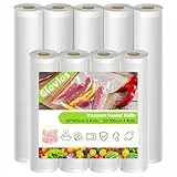 Vakuumierbeutel, Glovios 9 Rollen Vakuumierfolie, 28/20 x 300cm Vakuumbeutel Lebensmittel, Vakuumierfolie Beutel Vakumierbeutel für Folienschweißgerät Vakuumiergerät, Kochfest und Sous Vide