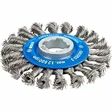 Bosch Professional 1x Scheibenbürste Gezopfter Draht Heavy (für Metall, X-LOCK, Ø 115 mm, Drahtstärke 0,5 mm, Zubehör Winkelschleifer)