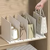 ADERTOS Schrankregaltrenner Organizer ABS Regaltrenner Schrankregalteiler für Handtasche Abnehmbarer und Verstellbarer Abstand Regalteiler Trennwand für Tasche Kleindung Schlafzimmer Küche Schränke
