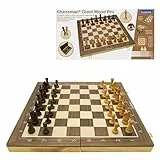 Lexibook, Chessman Giant Wood Pro - zusammenklappbares Schachbrett aus Holz mit magnetischen Figuren, CGM1000LXB