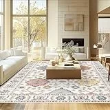 MAST DOO Boho Teppiche 160 x 230 cm Weich Waschbar rutschfest Schlafzimmer Esszimmer Küche Orientalisch Vintage