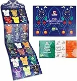 TANAY 2025 Adventskalender Tee – 24 Fairtrade Tee-Mischungen aus Sri Lanka - Für Grüner & Schwarzer Tee Liebhaber – Weihnachtskalender Teebox & Teekalender für eine gemütliche Advent Zeit