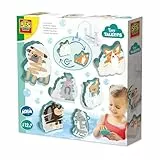 SES Creative Badewannen - Hunde | Badespielzeug Baby | Hunde waschen | Made in Holland | Wiederverwendbar | Diverse Farben | Für Kinder ab 1 Jahr | 13084
