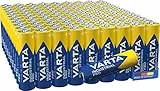 VARTA Batterien AA, 100 Stück, Industrial Pro, Alkaline Batterie, 1,5V, Vorratspack in umweltschonender Verpackung, Made in Germany [Exklusiv bei Amazon]
