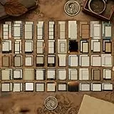 100 Stück Scrapbook Zubehör, Vintage Scrapbook Set, Journaling Zubehör für Kreative Projekte, Junk Journal Sticker, DIY Scrapbooking Materialien