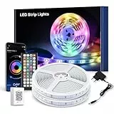 Macchiatto LED streifen 30m,Bluetooth RGB LED Strip mit Fernbedienung und APP,Musik Sync, Timer-Einstellung,Farbwechsel, Led Band Selbstklebend für Schlafzimmer TV Zuhause Schrankdek Partei deko