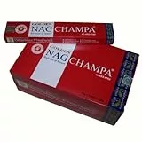 Räucherstäbchen Golden Nag Champa Grosspackung 12 Schachteln Wohnaccessoire Raumduft Deko