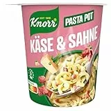 Knorr Pasta Pot Käse & Sahne, 8er Pack (8 x 63g)