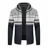 igeekwell Winterjacke Herren Kapuzenpullover Heavyweight Hoodie mit Kapuze Fleecejacke für Männer Casual Kapuzenjacke Bequemes & Warmes Windspiele