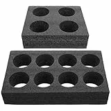 Cabilock Schaumstoff Becherhalter Tassenhalter Schaum Glashalter Gläserhalter 2 Stücke Einwegbecher Spender Pappbecher Halter Stehende Becherspender für Camping Wohnwagen Wohnmobile Boote Schiffe