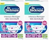 Dr. Beckmann Aktivkohle Wc-Schaum | Selbstaktivierender Schaum 3x 100 g | Floral Fres (Packung mit 2)