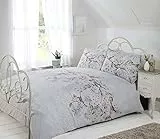 Rapport Eloise Bettbezug Set, Polyester-Baumwolle, Gray, 200 x 135 x 0.1 cm
