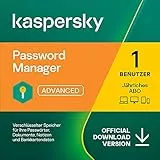 Kaspersky Password Manager | Unbeschränkte Anzahl von Geräten | 1 Benutzerkonto | Jährliches Abo | Windows/Mac/Android/iOS | Aktivierungscode per Email