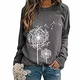 NNGOTD Damen Kapuzenpullover Hoodies Oversize Pullover Sweatshirt Freizeit Sport Langarmshirt Hoodies Training Pulli Streetwear Trachten Strickjacke Damen Pullover Damen Weihnachten Gutschein