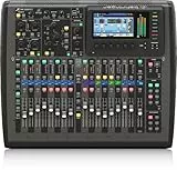 Behringer X32 COMPACT Kompaktes digitales Mischpult mit 40 Eingängen, 25 Bussen, 16 programmierbaren Midas-Vorverstärkern, 17 motorisierten Fadern, Kanal-LCDs, 32-Kanal-Audio-Interface*-Fernbedienung