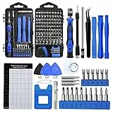 138 in 1 Schraubendreher Set Feinmechanik Mini Feinmechaniker Satz Magnetisch Upgrade Version Präzisions Elektronik Reparatur Set für iPhone Laptop Spielzeug Uhren Kamera Brillen