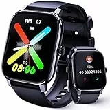 LLKBOHA Smartwatch Herren Damen mit Telefonfunktion-1.85'' HD Touchscreen Sport Smart Watch, 270mAh Batterie|Whatsapp Funktion|Fitness Tracker, IP68 Wasserdicht Fitnessuhr für Android iOS