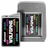 printplanet Feuerzeug mit Namen Wolfgang - personalisiertes Gasprintplanet Feuerzeug mit Design Positive Eigenschaften - inkl. Metall-Geschenk-Box