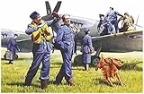 ICM 48081 - RAF Pilots und Ground Personnel, 1939-1945, Schwarz