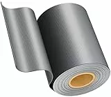 KESSER® PVC Sichtschutzstreifen Sichtschutz Rolle Doppelstabmatten Zaun Blickdicht | 35m x 19 cm | 30 Befestigungsclips | Wetterfest und Windschutz | Zaunfolie Sichtschutz Garten Gartenzaun, Anthrazit