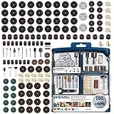 Dremel EZ SpeedClic Mehrzweck Zubehörset (150 Dremel Zubehören zum Schleifen, Schneiden, Schärfen, Polieren, Reinigen, Gravieren, Schnitten) 724