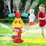 Wassersprinkler für Kinder – 360° Drehbarer Schnecken Sprinkler, Outdoor Gartenspielzeug, Rasen Sprinkler mit Schlauchanschluss & Bodenhalter, Sicher & Langlebig, Sommer Wasserspaß für Jungen/Mädchen