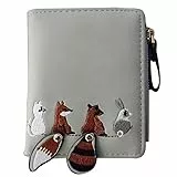VALICLUD Reißverschluss um Brieftasche Tierwechsel Geldbörse Pu Leder Kartenhalter Tasche Geldbeutel mädchen Geschenke für Mädchen
