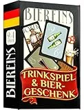 BierEins Lustiges Bier Kartenspiel & Trinkspiel für Erwachsene – Biergeschenke für Männer, Geschenkset Männer, Partyspiel, Geschenk Freund, Geburtstagsgeschenk Mann, Bier Geschenk