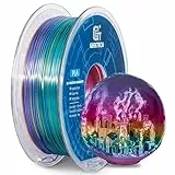 PLA filament 1.75mm Multicolor, GEEETECH Silky Rainbow 3D Drucker Filament PLA 1KG Spool, Color Gradient