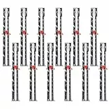 Milisten 12 Stück Saumlineal zum Nähen und Quilten Verstellbare Nähmaßlehre aus Aluminiumlegierung und Abs Präzise Nähknopf Messlehre für Selbstgemacht Handarbeiten Kompakt und Langlebig