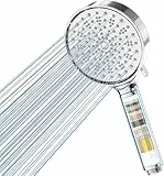 Cobbe Duschkopf mit Filter, Hochdruck Duschbrause mit 6 Strahlarten, Duschkopf Wassersparend mit Filtration in 20 Schichten, Handbrause mit Filter Gegen Kalk für Hartes Wasser, Chlor