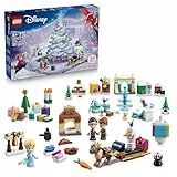 LEGO ǀ Disney Frozen Adventskalender 2025 - Prinzessinnen Spielzeuge für Mädchen und Jungen ab 5 Jahren - 24 Weihnachtsüberraschungen mit Anna und ELSA Minipuppen und Tierfiguren - Geschenk - 43273