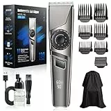 Haarschneidemaschine Profi, Haarschneider USB C-Ladung Trimmer Herren LED Anzeige, IPX6 Wasserdichte Präzisionstrimmer,