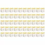 Cocoarm 50st Mini Box Party Lieblingsboxen mit Goldband Weiße Hochzeits Geschenkboxen, Sicheres Papiermaterial für Geburtstagsfeier Geeignet