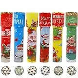 DvBCNMe 6 Kaleidoskop Bastelset, Weihnachtskaleidoskope für Kinder, Kindergeburtstag Gastgeschenke, 14,5 cm Länge, Ideal für Schule und Zuhause