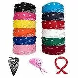 ZHYTUAL 12 Bandana Paisley Bandana Halstuch Herren Multifunktionskopftücher Unisex Haarschmuck Halstücher Taschentücher Taschengurte und Taillenbänder