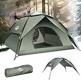 Mimajor Zelt 2 Personen Camping Zelt - Wurfzelt Pop Up Kuppelzelte Wasserdicht Winddicht Ultraleichte Zelte Kuppelzelt UV Schutz Einfache Einrichtung für Trekking, Familien, Rucksackreisen