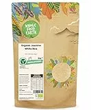 Wholefood Earth Organic Jasmine White Rice 3kg Raw | GMO Free | Vegan | Source of Fibre | Certified Organic
