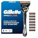 Gillette Fusion 5 Proglide Rasierer Herren, Metall, Grau/Schwarz