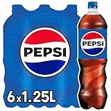 pepsi Original, Koffeinhaltige Cola in Flaschen, EINWEG (6 x 1.25 l) (Verpackungsdesign kann abweichen)