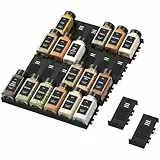 Lifewit Gewürzregal Schublade 24 Stück, Verstellbarer Gewürz Organizer für Alle Schubladen, Kombinierbarer Gewürz Schubladeneinsatz Küche, Gewürzeinsatz Schublade, Spice rack für Gewürze Schwarz