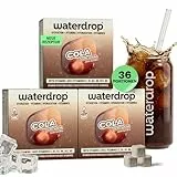 waterdrop® Cola – Wasser mit Cola Geschmack ohne Zucker, 36 Würfel – verbesserte Rezeptur - zuckerfreies Getränkepulver für Wasser mit Vitaminen – Zero Cola Alternative, vegan, gluten- & kalorienfrei
