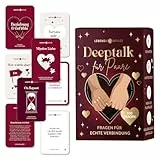 Lebenskompass® Deeptalk Karten-Spiel für Paare – 100 Gesprächskarten in 6 Kategorien – Spiel & Geschenk für Date Night, Beziehung, Jahrestag – Persönliche Fragen für Nähe & Achtsamkeit