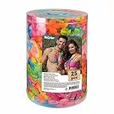 Boland 52292 - Hawaii-Ketten im Set, 25 Stück, Mehrfarbig, Blumen-Ketten, Sommer, Strand, Garten-Party, Accessoire, Zubehör, Beach-Party, Mottoparty, Karneval